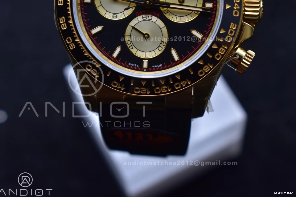 Dial V6 Sophisticated YG on QF 1:1 Black 126518 807 Edition Daytona (Weighted) Best Strap SH4131 Oysterflex 0414